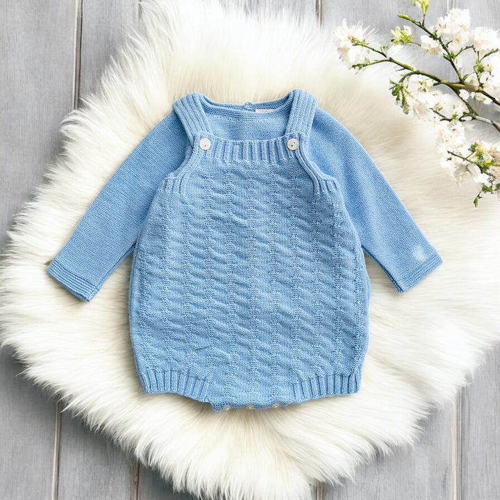 Baby Diff Cloud Blue Dungaree Romper & Top