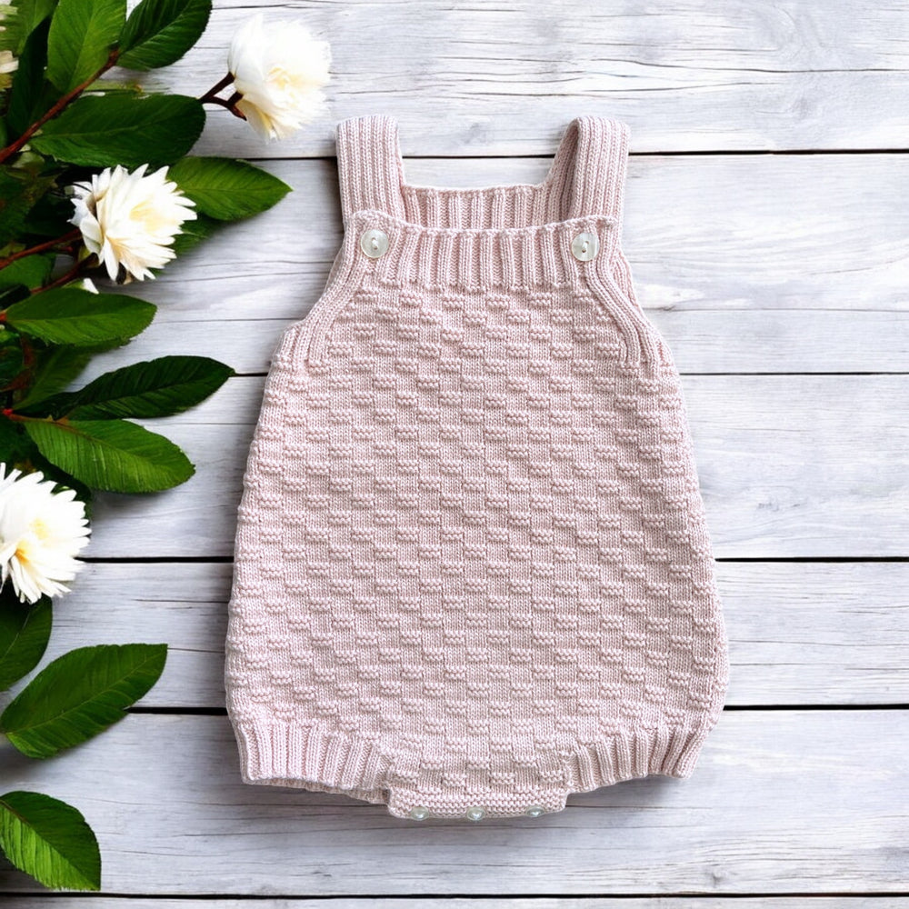 Baby Diff Rose Pink Dungaree Romper 