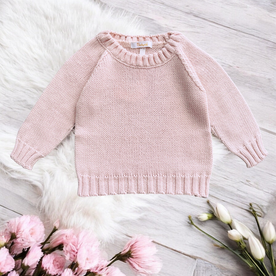 Baby Diff Rose Pink Knitted Jumper