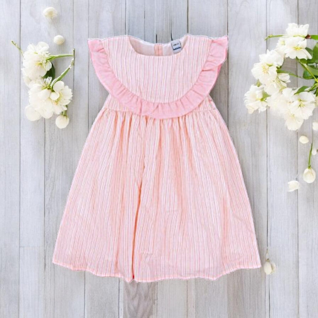 Babidu Pink Striped Sleeveless Dress