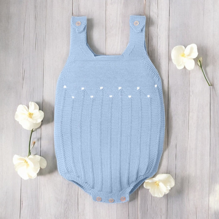Mac Ilusion Blue Knitted Romper
