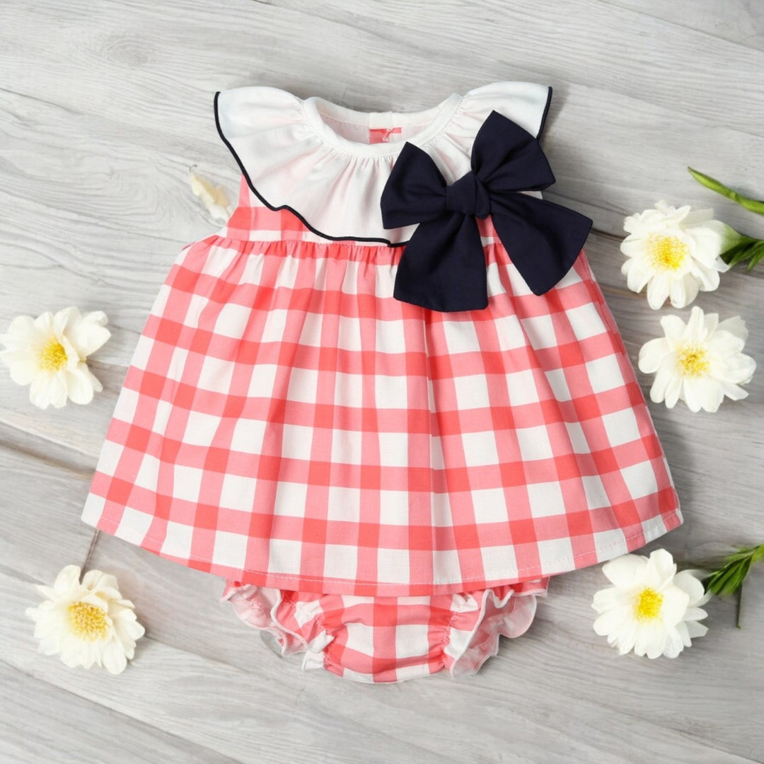 Mac Ilusion Red & White Check Blouse & Jam Pant Set