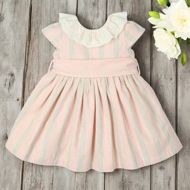 Mac Ilusion Pink & Sand Stripe Dress