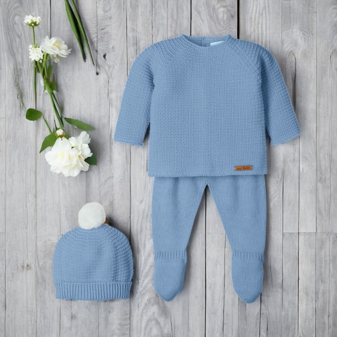 Mac Ilusion Cool Blue Knitted Three Piece Set