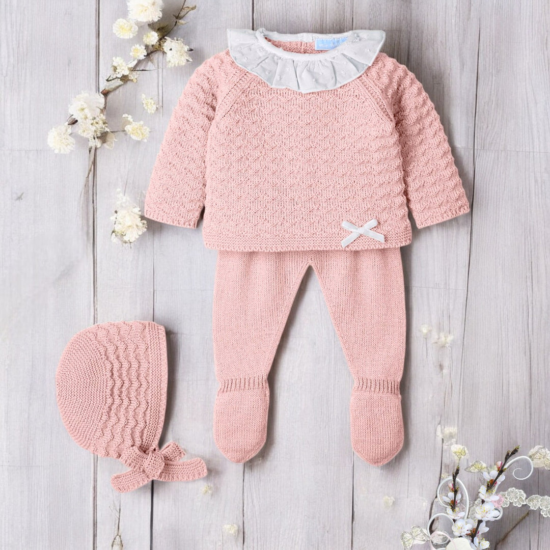 Mac Ilusion Vintage Pink Three Piece Knitted Set