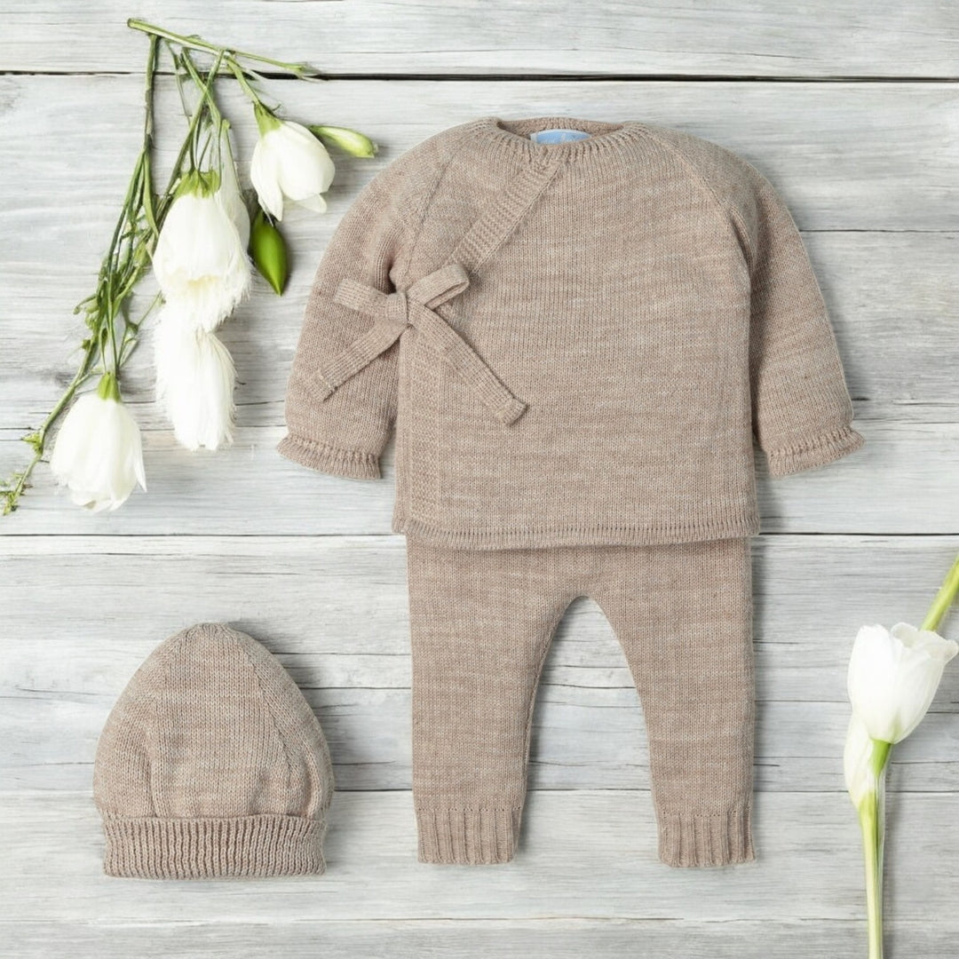 Mac Ilusion Beige Knitted Three Piece Set