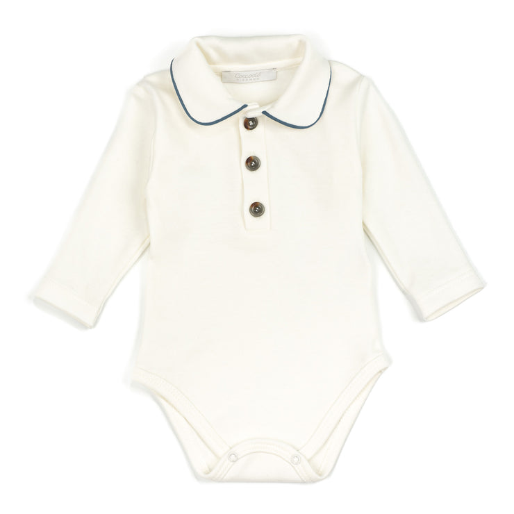 Cream Polo Bodysuit 