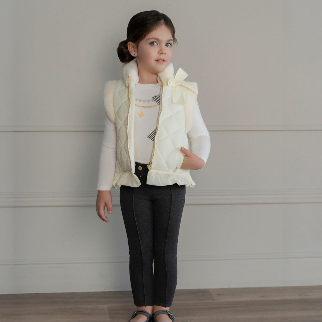 Miranda Cream Quilted Gilet