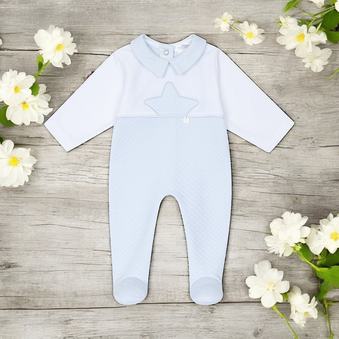Deolinda Blue & White Sleepsuit