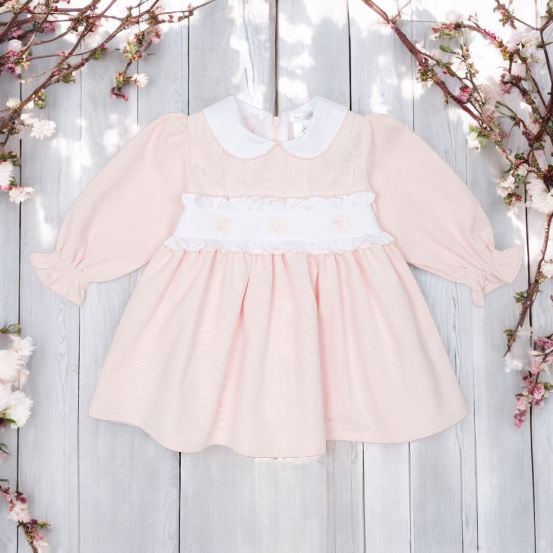 Deolinda Pink Embroidered Dress