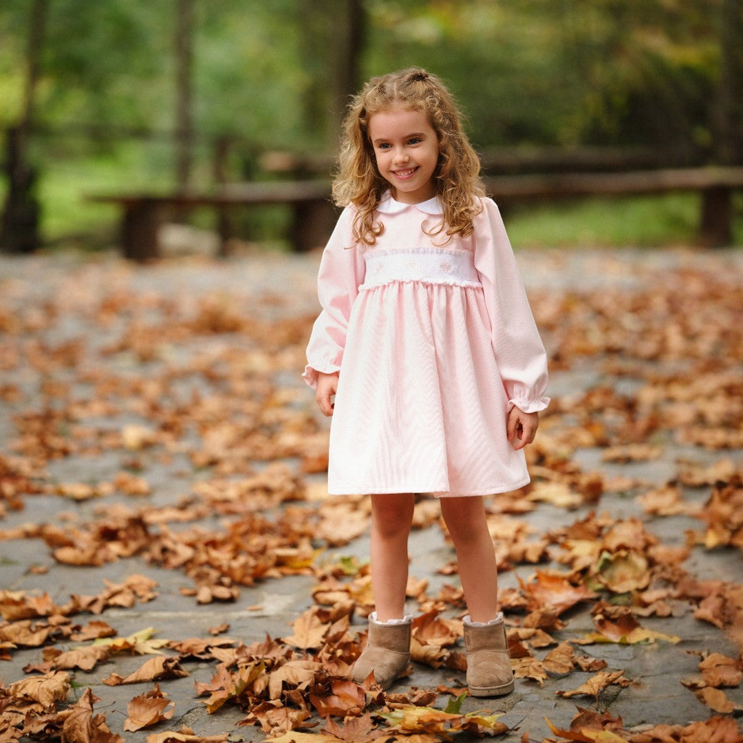 Pink Embroidered Dress