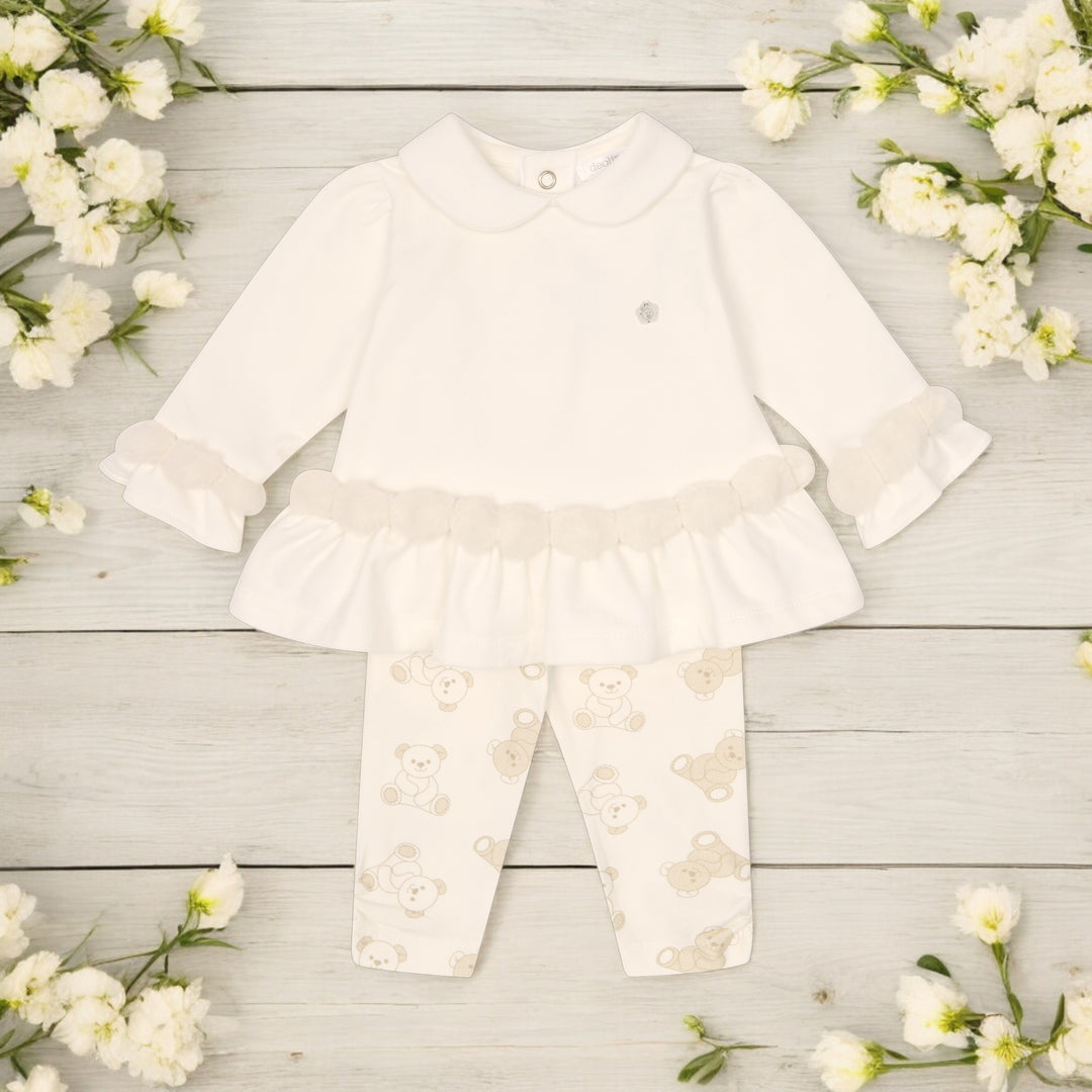 Deolinda Ivory Top and Bear Legging Set