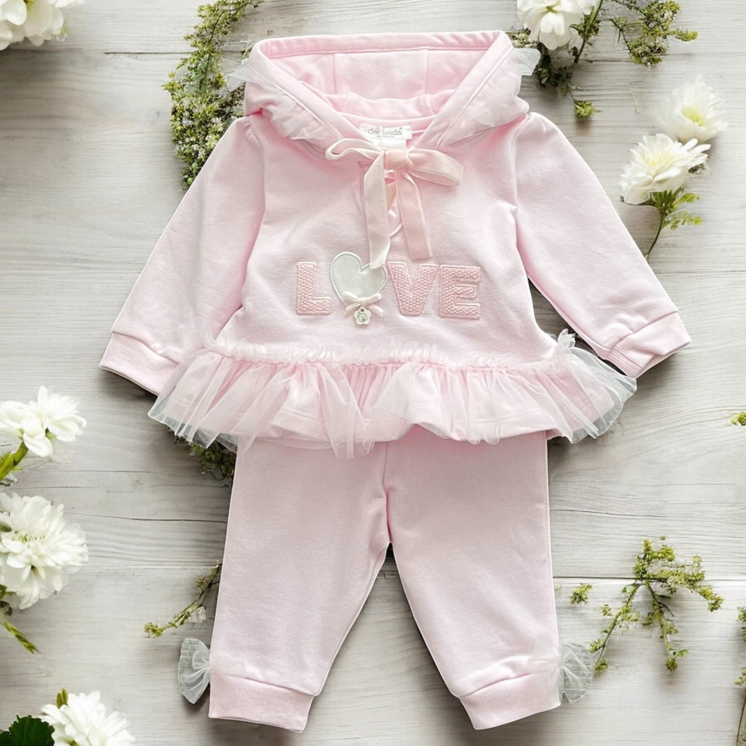 Deolinda Pink "Love" Leisure Set