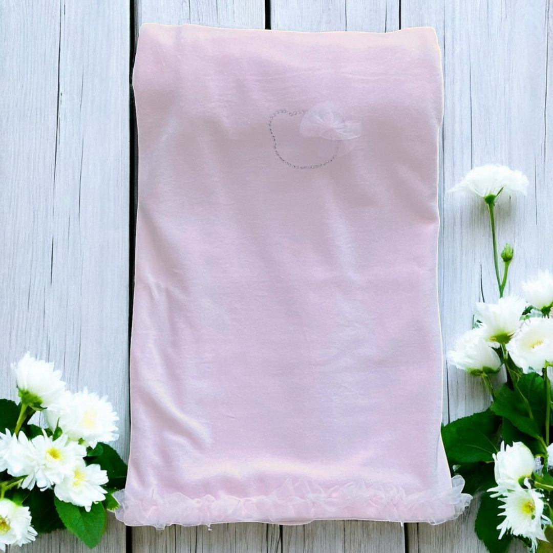 Deolinda Pink Velour Shawl