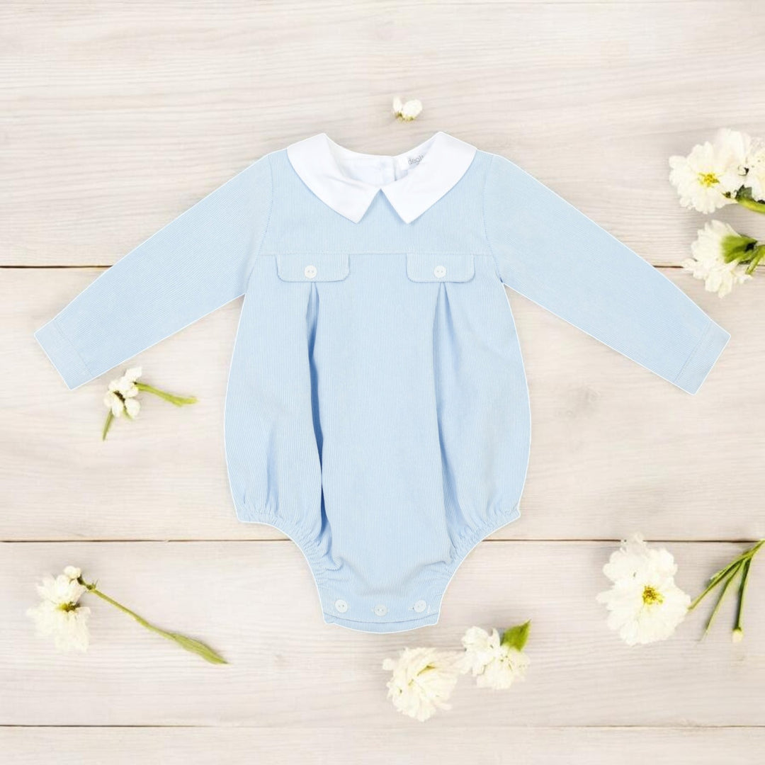 Deolinda Blue Needle Cord Romper