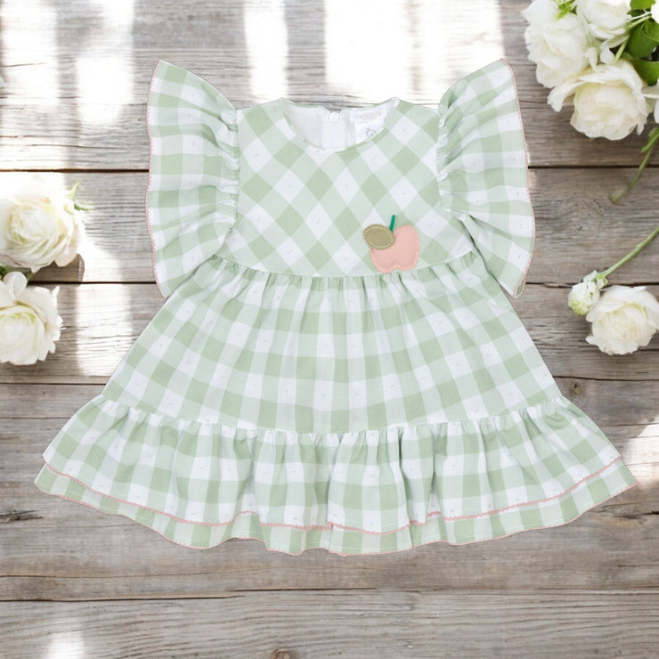 Deolinda Green Gingham Dress