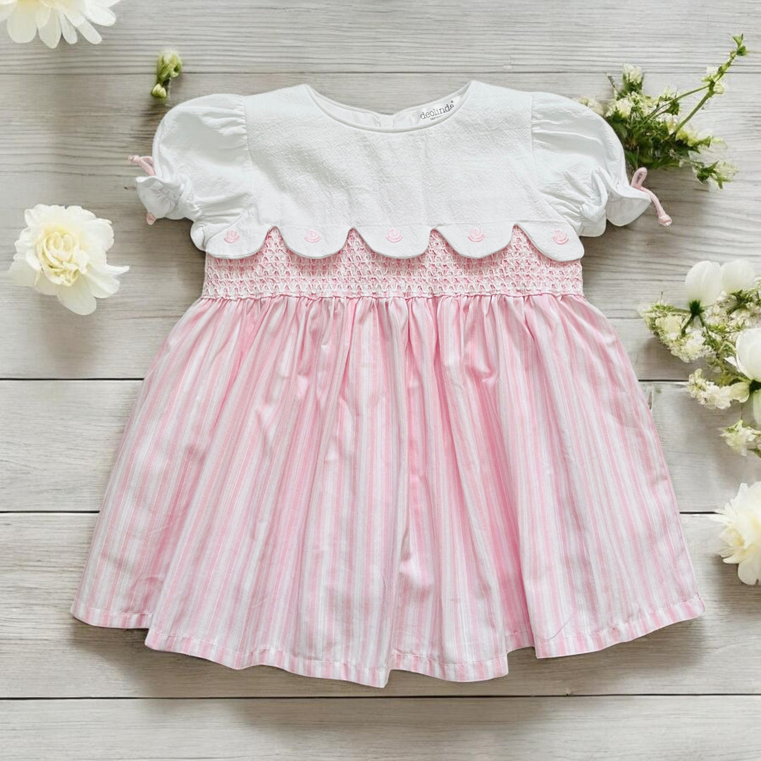 Deolinda Pink & White Stripe Dress