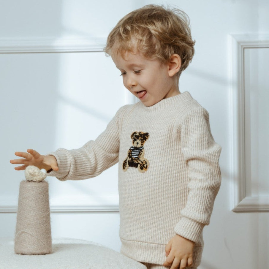 Jamiks Light Beige Waffle TeddyTop