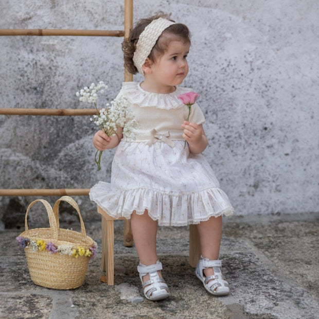 Rigola Oatmeal Half Knit Organic Dress