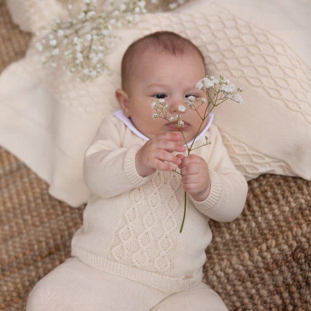 Rigola Organic Oatmeal Knitted set