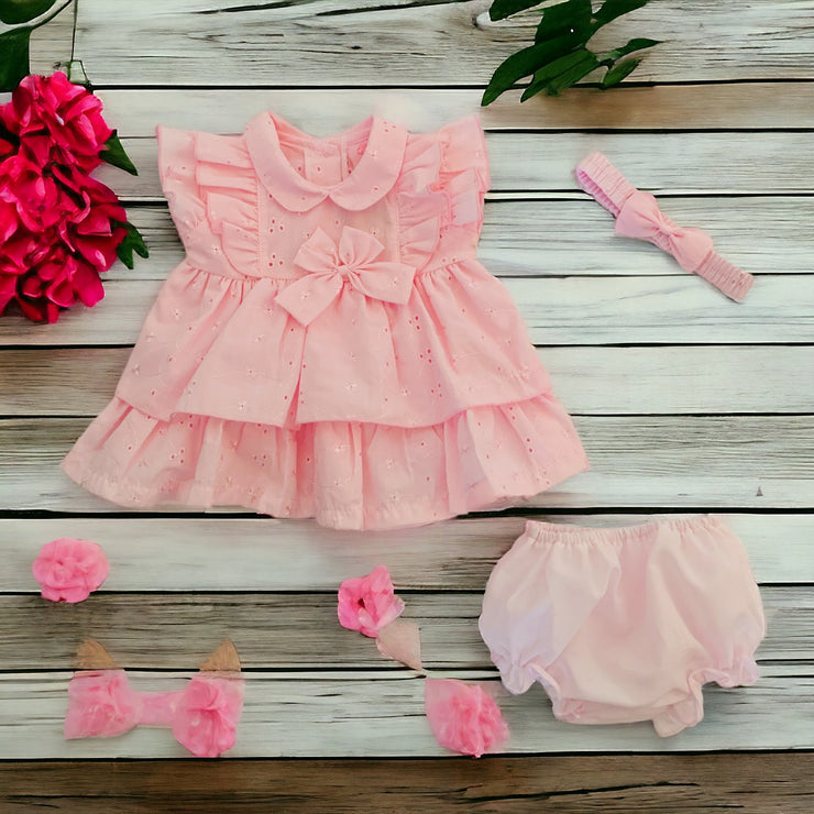 Baby Pink Peter Pan Dress Set