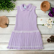 Lilac Knitted Tennis Dress