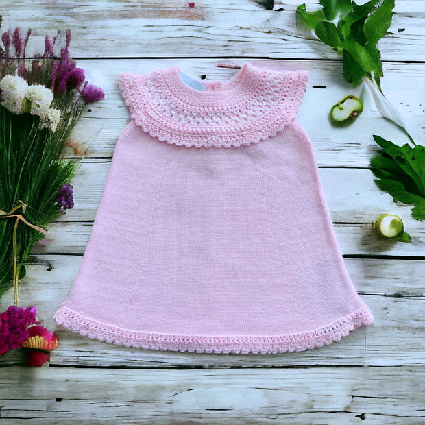 Pink & White Knitted Dress