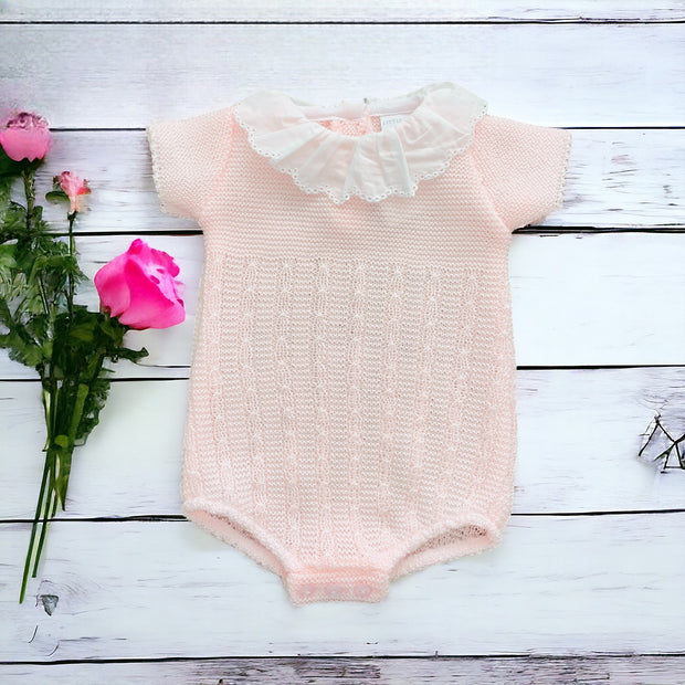 Pink Knitted Romper