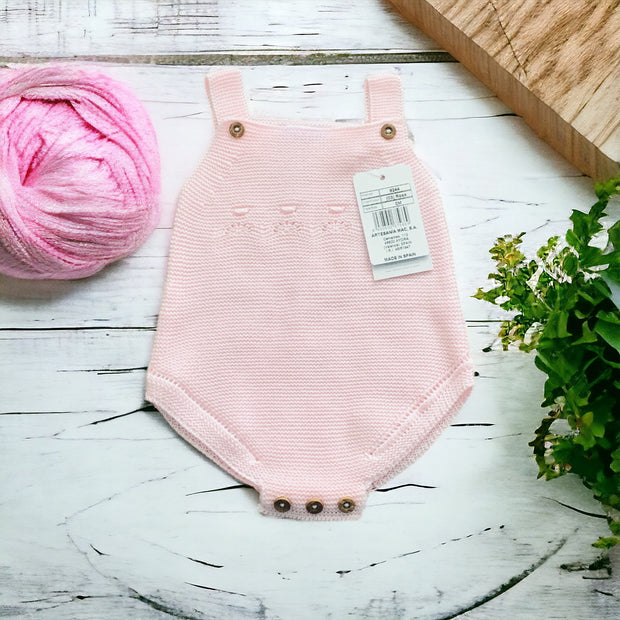 Baby Pink Knitted Romper