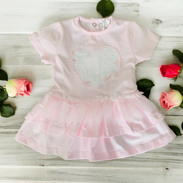 Baby Pink Drop Waist Dress