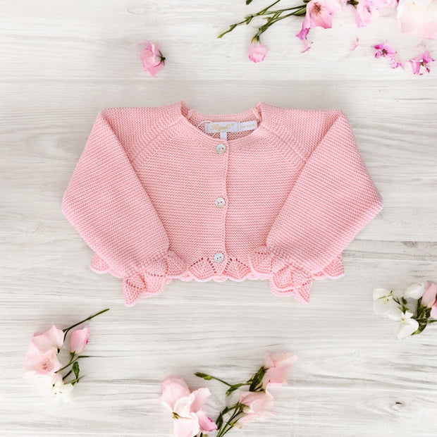 Marshmallow Pink Knitted Bolero