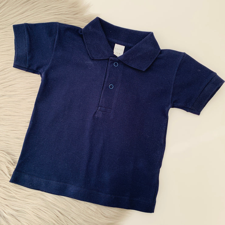 Navy Pique Polo