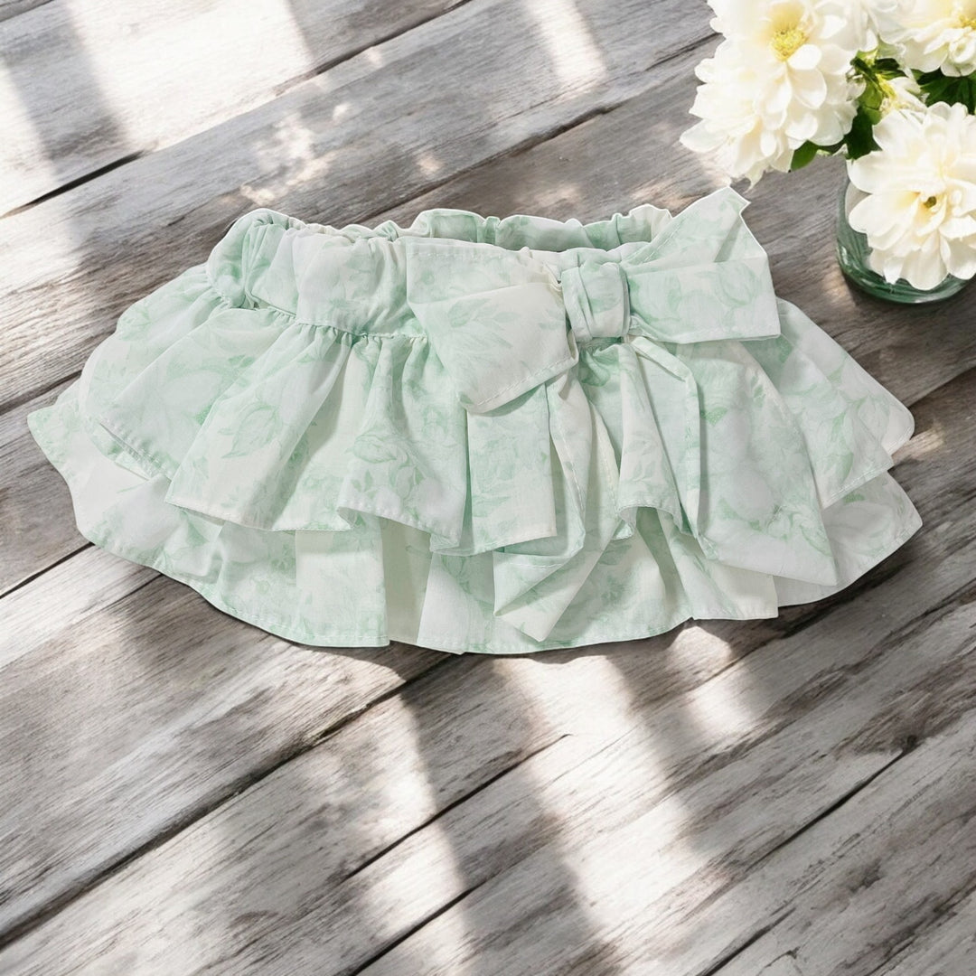 Puro Mimo Mint Green Floral Bloomers