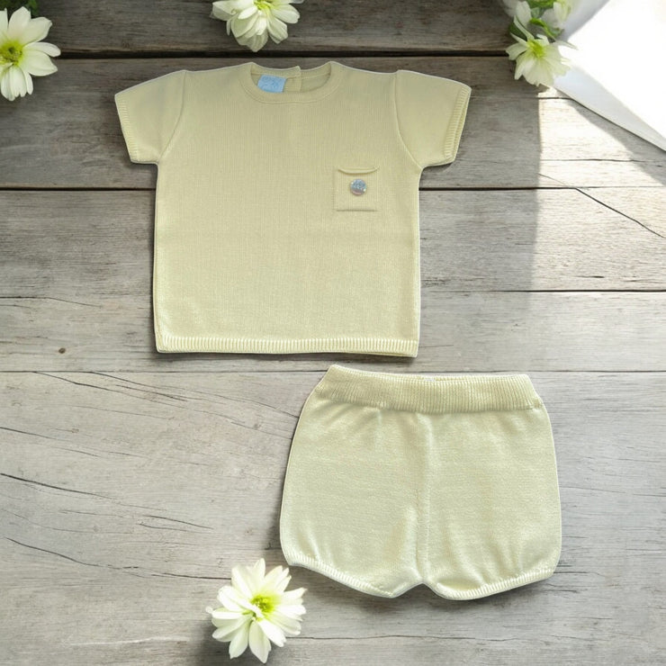 Artesania Granlei Lemon Knitted Short Set
