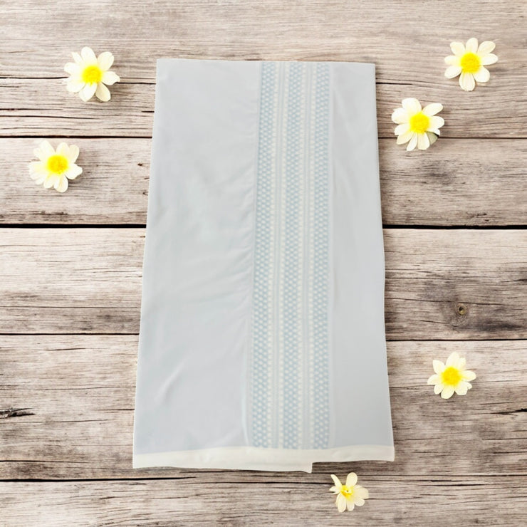 Blue Smocked Swaddle 