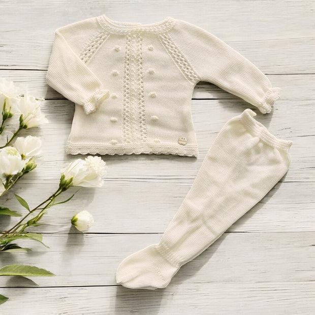 Juliana Cream Knitted Two Piece Set