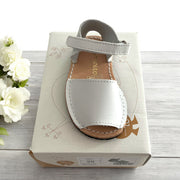 Caminito White Leather Spanish Sandal