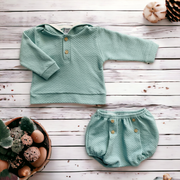 Green Hooded Top & Jam Pants Set