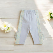 "Ida" White & Blue Top & Leggings