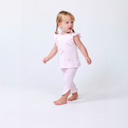 Tutto Piccolo Pink & White Gingham Top & Leggings Set