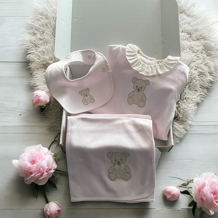 Pink Teddy & Me Velour Gift Set
