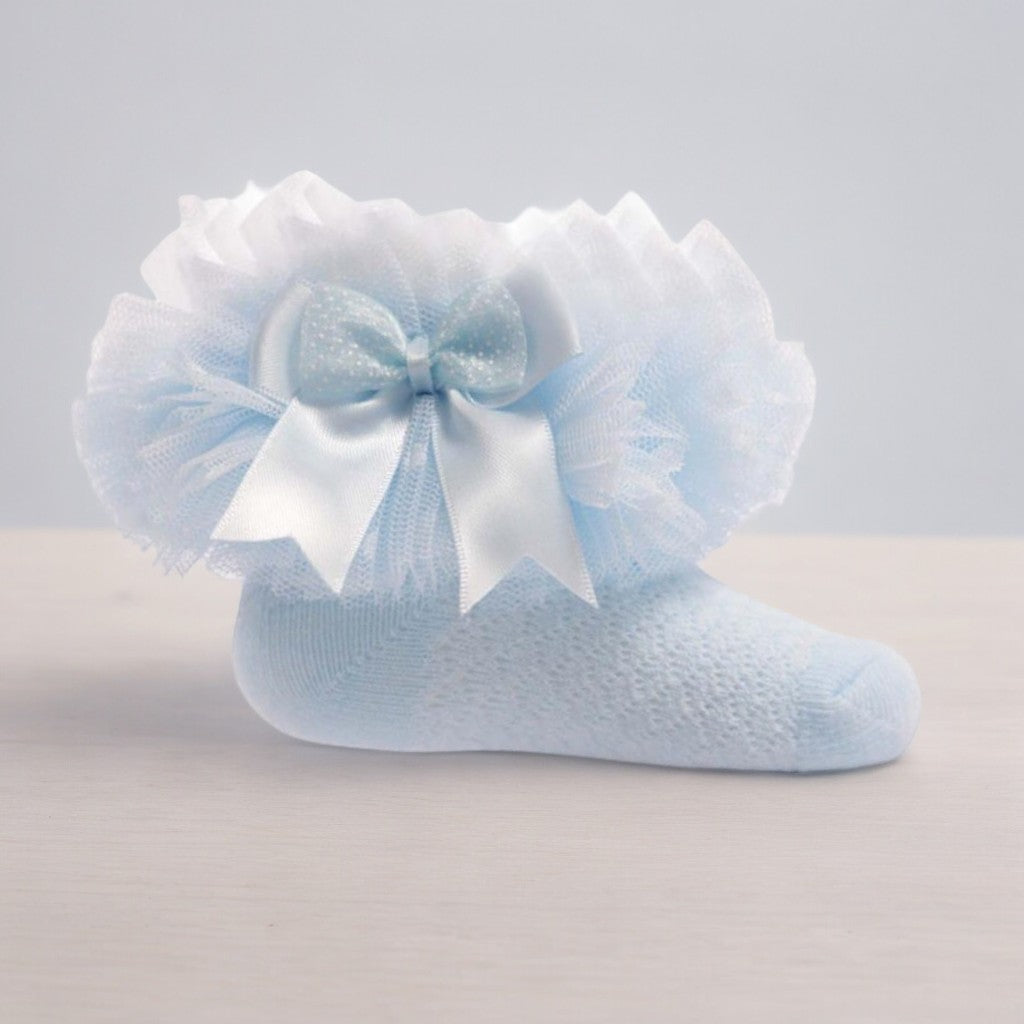 Blue Tutu Ankle Socks