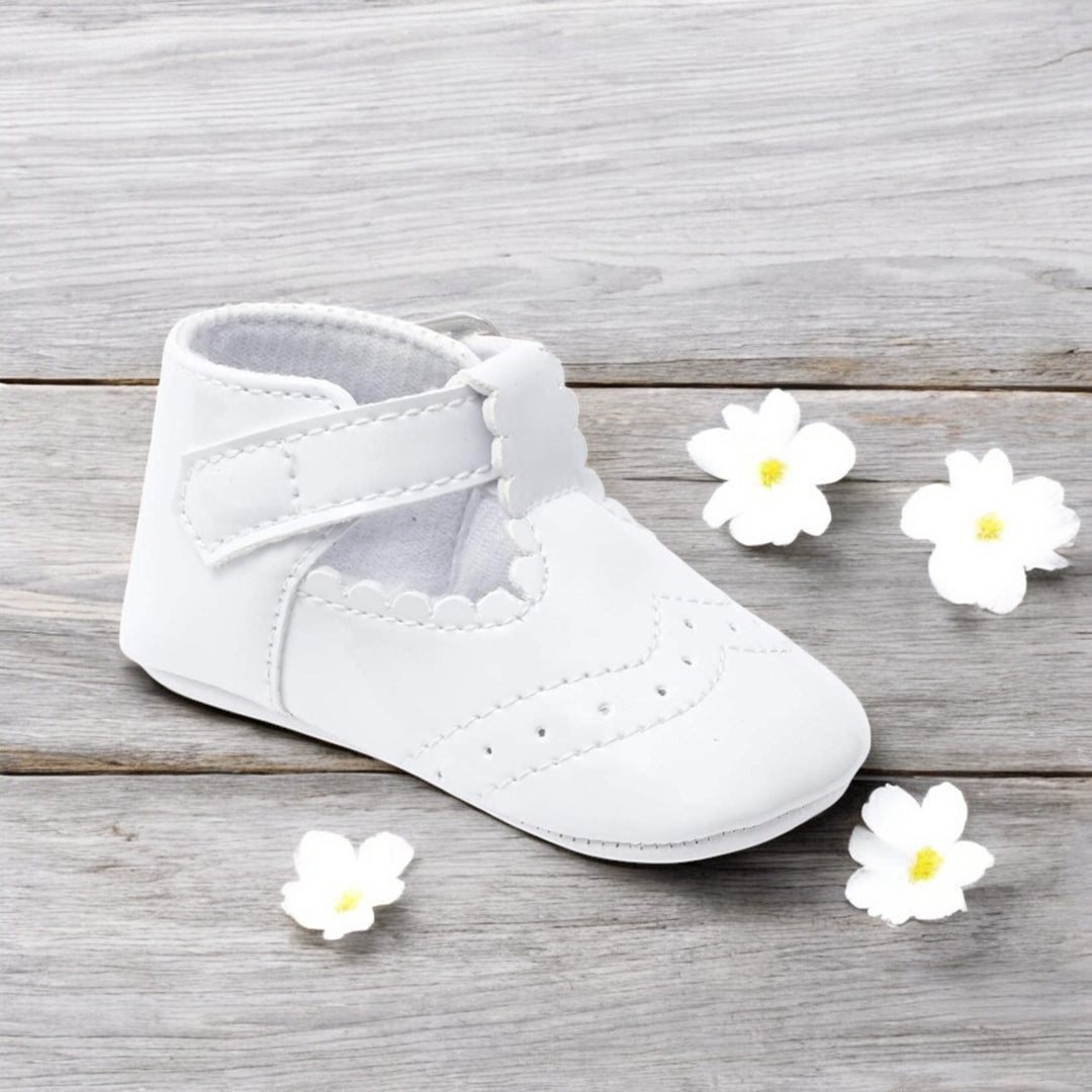 Sevva White Spanish Style Pre-Walkers 'Cassy' Shoes