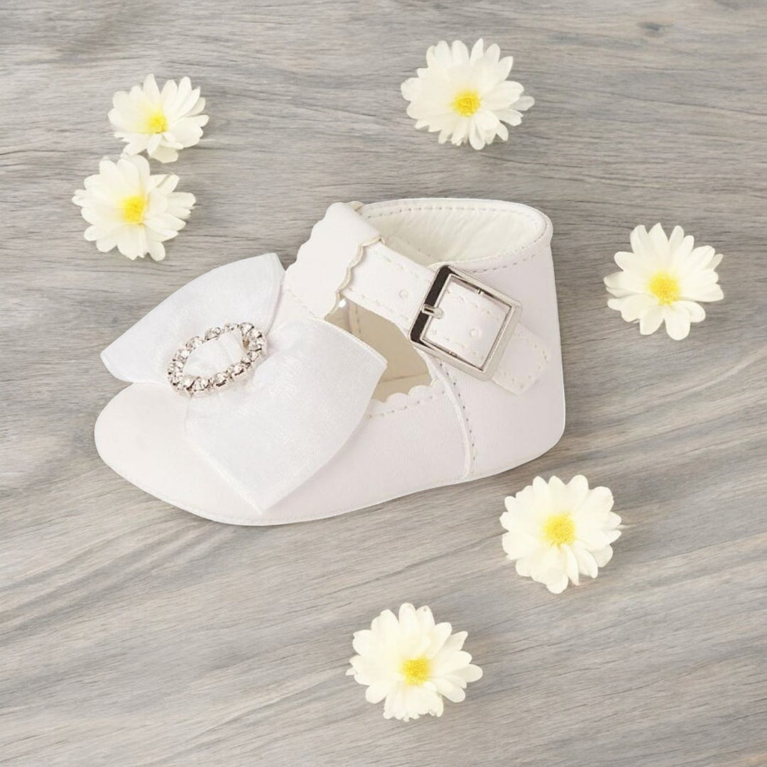 Sevva White T-Bar Style Pre-Walkers 'Millie' Shoes