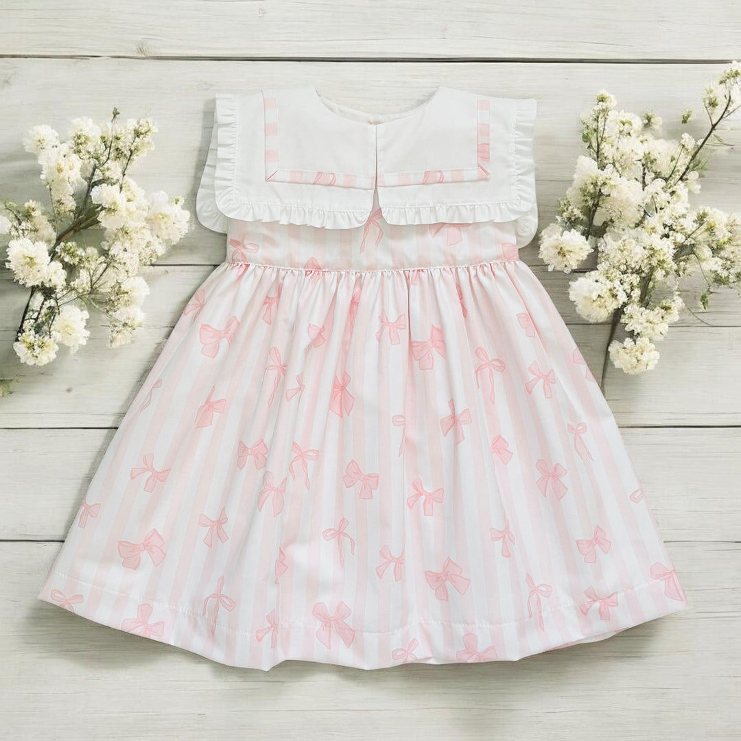 Puro Mimo Pink & White Stripe Dress