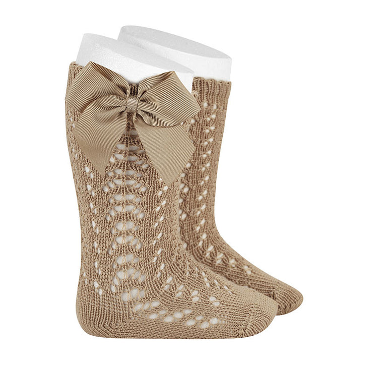 Camel Open Weave Condor Spanish Socks