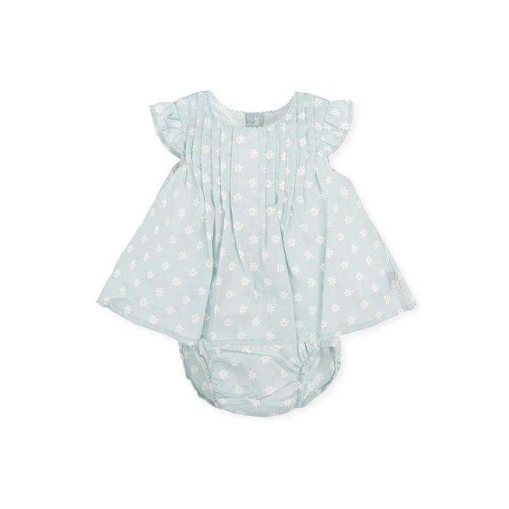 Duck Egg Blue Dress & Bloomers Front