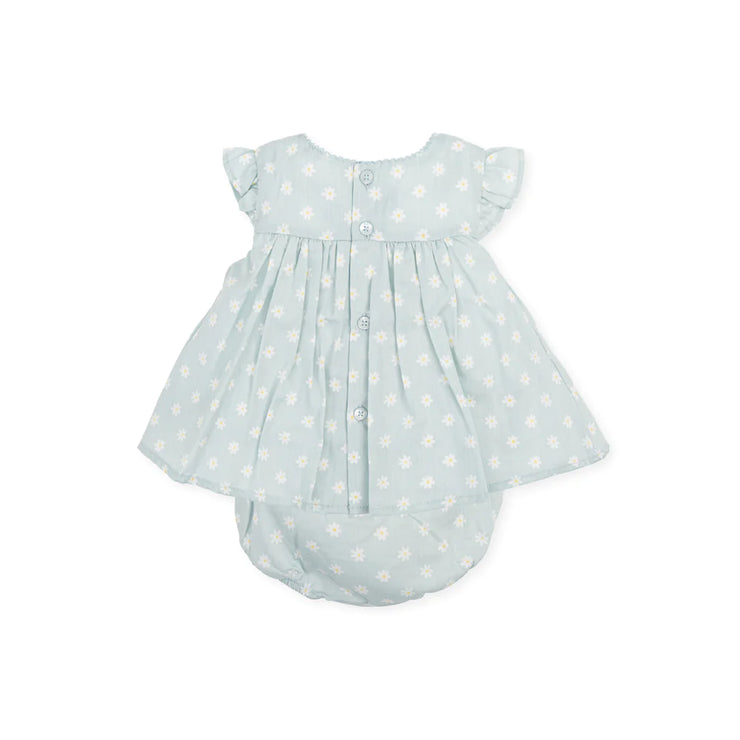 Duck Egg Blue Dress & Bloomers Back