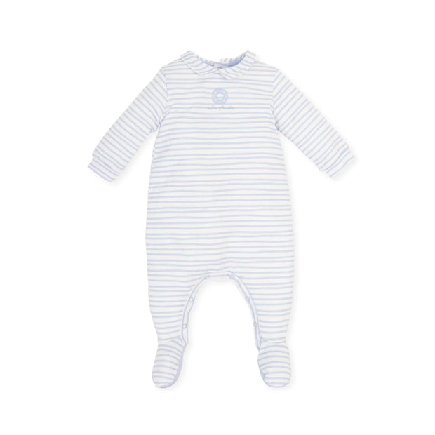 Light Blue Striped Sleepsuit