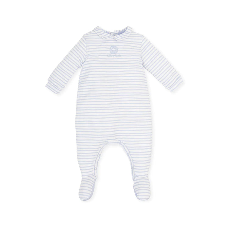 Light Blue Striped Sleepsuit